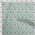 thumbnail image 3 of Soimoi Llama Alpaca Printed, Poly Canvas Fabric, Decor Sewing Fabric by The Yard 56 Inch Wide,Decorative Fabric for Curtains Tote Bags, Mint Green & Purple, 3 of 5
