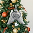 thumbnail image 3 of Remembrance Angel Wings Ornament - In Loving Memory Engraved on Heart - White Hanging Dove Charm - Memorial Ornament, 3 of 5
