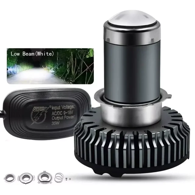 Foco Faro Moto Hiper Led H4 H6 H7 Lupa Exploradora Alta Baja