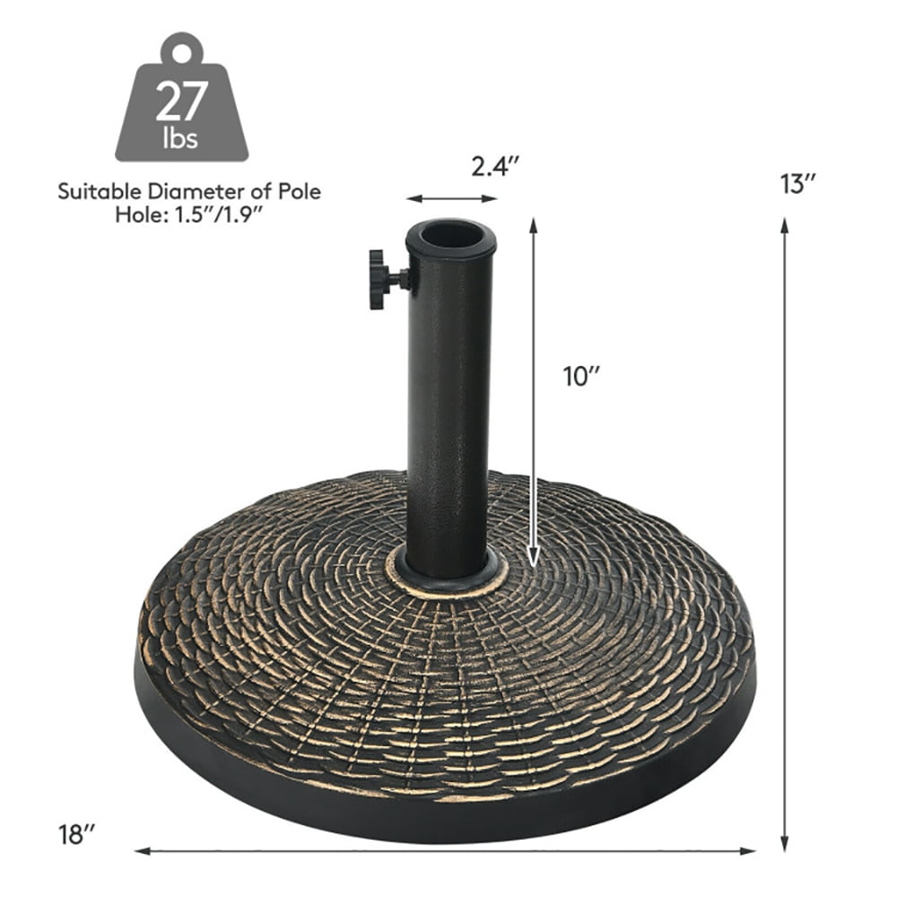 Aimee Lii 27 lbs Patio Market Umbrella Base Stand, Outdoor Umbrella Base Aimee Lii 27 lbs Patio Market Umbrella Base Stand, Outdoor Umbrella Base
