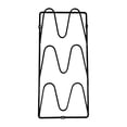 thumbnail image 1 of Stainless Steel Wall Mounted Lid Storage Rack Three Layer Space Saving Organizer for Kitchen Cabinet Door, 1 of 6