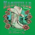 thumbnail image 3 of Nashville TN The Music City Women's V-Neck T-shirt Country Cowgirl Boots and Hat, 3 of 7