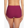 thumbnail image 4 of Comfort Choice Plus Size Cotton Spandex Comfort Waist Brief 2-Pack, 4 of 5
