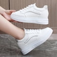 thumbnail image 6 of Women'S Platform White Sneakers That Are Lightweight, Comfortable, Versatile, And Stylish for Casual And Sporty Activities, 6 of 8