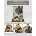 thumbnail image 6 of Sunflower Cows Body Pillow Case Cover - Microfiber Bed Throw Pillow Covers, Yellow Floral Botanical Summer Grey Plaid Decorative Lumbar Pillow Cover with Envelope Closure for Sofa/Travel 20"x54", 6 of 6