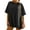 Black, variant on Erwazi Womens Oversized T Shirts Crew Neck Short Sleeve Basic Tees Summer Tops Casual Loose Shirts Tunic