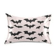 thumbnail image 3 of Satin Pillow Case King Silk Pillow Cover for Hair and Skin Envelope Closure Silhouette Bats 20"x40", 3 of 9