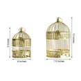 Efavormart 2 Sets Of Large Metallic Gold Bird Cage Wedding Centerpiece ...