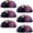 Multicolored, variant on PhooArto 6 Pcs Cup Drawer Pulls, Skull Mushrooms Rainbow Shell Shape Handles Cabinet Knobs for Dresser Cupboard Closet Wardrobe with Screws