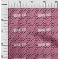 thumbnail image 2 of oneOone Rayon Pink Fabric Travel Sewing Material Print Fabric By The Yard 56 Inch Wide, 2 of 5