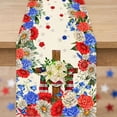 thumbnail image 4 of 4th of July Table Runner,Patriotic Flag Star Pattern Table Mat | Memorial Day Decorations - 250th Anniversary Fourth of July Kitchen Dining Table Decoration,72x13 Inch, 4 of 8