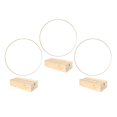 thumbnail image 2 of 3 piezas de aros de bricolaje Macarena para corona de flores dorado, 2 of 8