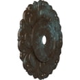 thumbnail image 3 of 32 1/4"OD x 3 5/8"ID x 1 1/8"P Angel Ceiling Medallion (Fits Canopies up to 15 3/4"), Hand-Painted Bronze Blue Patina, 3 of 7