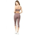thumbnail image 3 of Women's Active Lattice Capri Cutout Workout Leggings - SMOKY MAUVE, M, 3 of 4