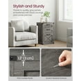 thumbnail image 2 of File Cabinet, 15.7"D x 17.7"W Filing Cabinet with 3 Drawers, Printer Stand for Home Office, Gray, 2 of 5