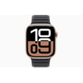 thumbnail image 2 of Restored Apple Watch Series 10 GPS + LTE 42mm Rose Gold Aluminium Case with Black Magnetic Link Band (Refurbished), 2 of 5