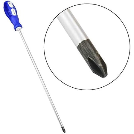 Phillips Screwdriver, 12" Long Cross-head Screwdriver（PH2-#2）, Magnetic Screwdriver with Rubber Handle$$Tools & Hardware Other