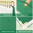 thumbnail image 2 of WWS-Top Spiral Notebook, A5 Hardcover Top Bound Steno Pads, 240 Pages 100gsm College Ruled Left Handed Notebook Journal for Work, School, Meeting Writing - Green, 5.9" x 8.5", 2 of 4