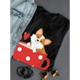 thumbnail image 3 of Cute Corgi In A Mug T-Shirt Women -Image by Shutterstock, Female x-Large, 3 of 4