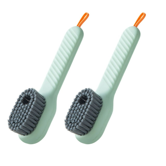 SIfdSeng 2Pcs/5Pcs Laundry Brush Soft Muit Function Cleaning Brush with Liquid Soap Storage Function Dispenser Suitable for Shoes Clothing Kitchen Small Cleaning Brush