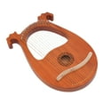 thumbnail image 4 of 16-String Mahogany Lyre Harp,Portable Wooden Harp, Natural Wood Color, for Beginners and Music Enthusiasts, 4 of 11