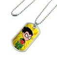 thumbnail image 2 of Teen Titans Go! Robin Military Dog Tag Pendant Necklace with Chain, 2 of 5