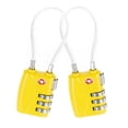 thumbnail image 1 of Candado para maleta Timotech Amarillo aprobado por la TSA 2 piezas, 1 of 5