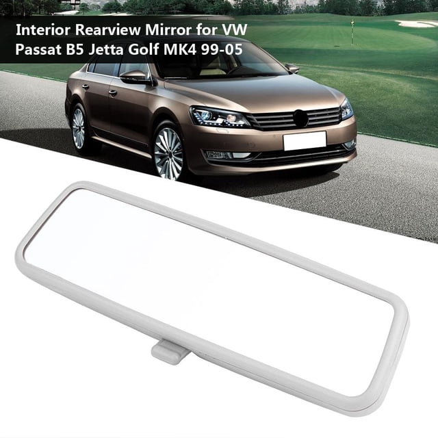 Espejo Retrovisor Interior Ecomeon Cuque 3B0857511G Universal Gris para Passat B5 Jetta MK4 1999-2005