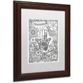 thumbnail image 2 of Trademark Fine Art "Hamsa Hand" Canvas Art by KCDoodleArt White Matte, Wood Frame, 2 of 4