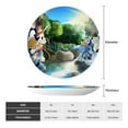 thumbnail image 2 of Saiise Bluey Print Bone China Decorative Plate Ceramic Decorative Plates with Display Stand Handmade Ceramic Wall Art Decor for Home Kitchen Bedroom Decorative-7in, 2 of 7