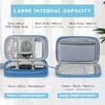 thumbnail image 2 of Toplive Cable Organizer Pouch, Electronic Organizer Travel Case Portable Waterproof Double Layers All-in-One Storage Bag for Cord, Charger, Phone, Earphone-Blue, 2 of 7