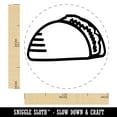thumbnail image 2 of Taco Doodle Self-Inking Rubber Stamp Ink Stamper - Sky Blue Ink - Medium 1 Inch, 2 of 7