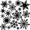 STENCIL FLURRIES 12X12
