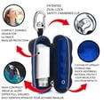 thumbnail image 2 of Divoti Black Asthma Inhaler Travel Case with Secure Clip-on Keychain Carabiner (Inhaler Holder Case Only), 2 of 7