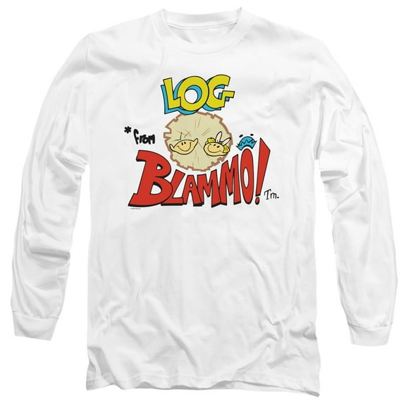 Ren And Stimpy Log *From Blamo Unisex Adult Long-Sleeve T Shirt