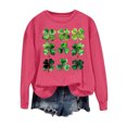 thumbnail image 2 of Up to 65 off!Lolmot Women St Patrick's Day Sweatshirts Shamrock Sweater Pullover Clover Print Casual Irish Long Sleeve Tops, 2 of 5