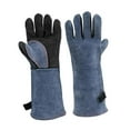 thumbnail image 3 of Guantes de soldadura Guantes de trabajo al aire libre Guantes BBQ Resistente al calor para del almacén con mujeres y hombres, 3 of 8