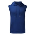 thumbnail image 3 of Hooded Tank Tops Men Summer Casual Lightweight Breathable Sleeveless Shirt with Hood Athletic Workout Gym Tanks, 3 of 5
