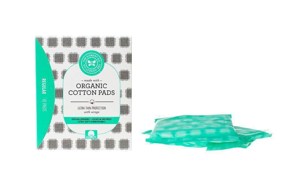 Honest Organic Cotton Pads, Regular, 10 Count