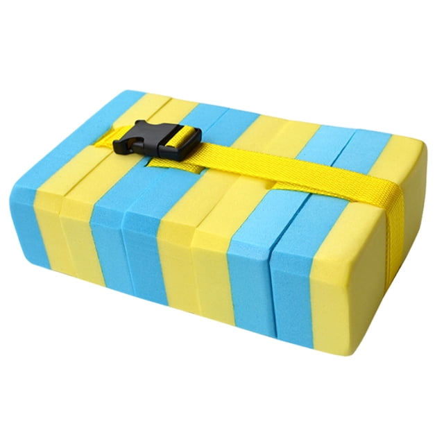 Swim Buoyancy Back Float Training Board Adjustable Waist Strap for Learning Swimming Yellow Color