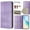 Light purple, variant on For BLU View 5 / 5Pro Case, Shockproof PU Leather Magnetic Stand Flip Wallet Case Cover with Card Holder Phone Case