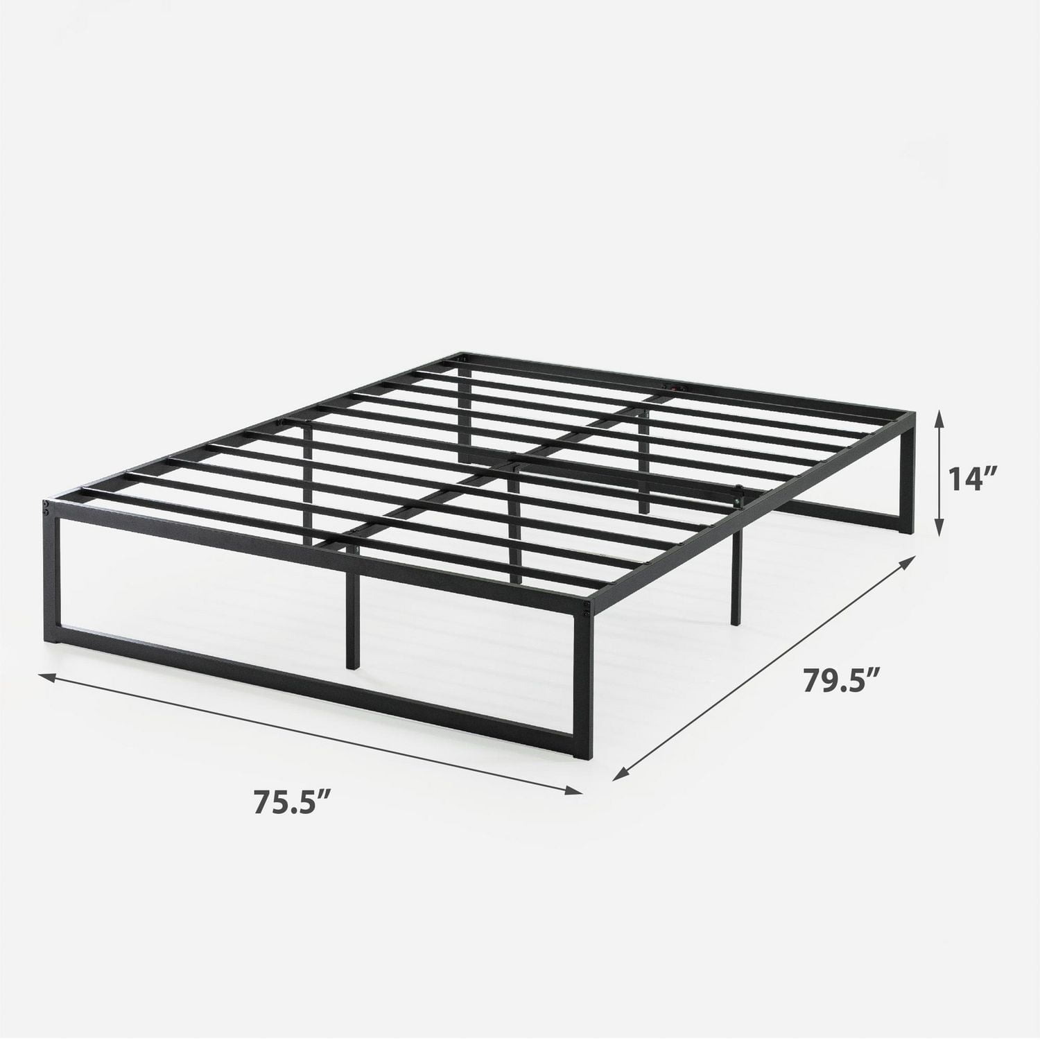 Zinus Van 16 inch Metal Platform Bed Frame with Steel Slats