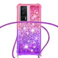 thumbnail image 4 of Funda para Xiaomi POCO F5 Pro 5G Brillantina Líquida Divertida Reluciente y con Cristales en Movimiento Cuerpo Cruzado con Cordón Ajustable, 4 of 5