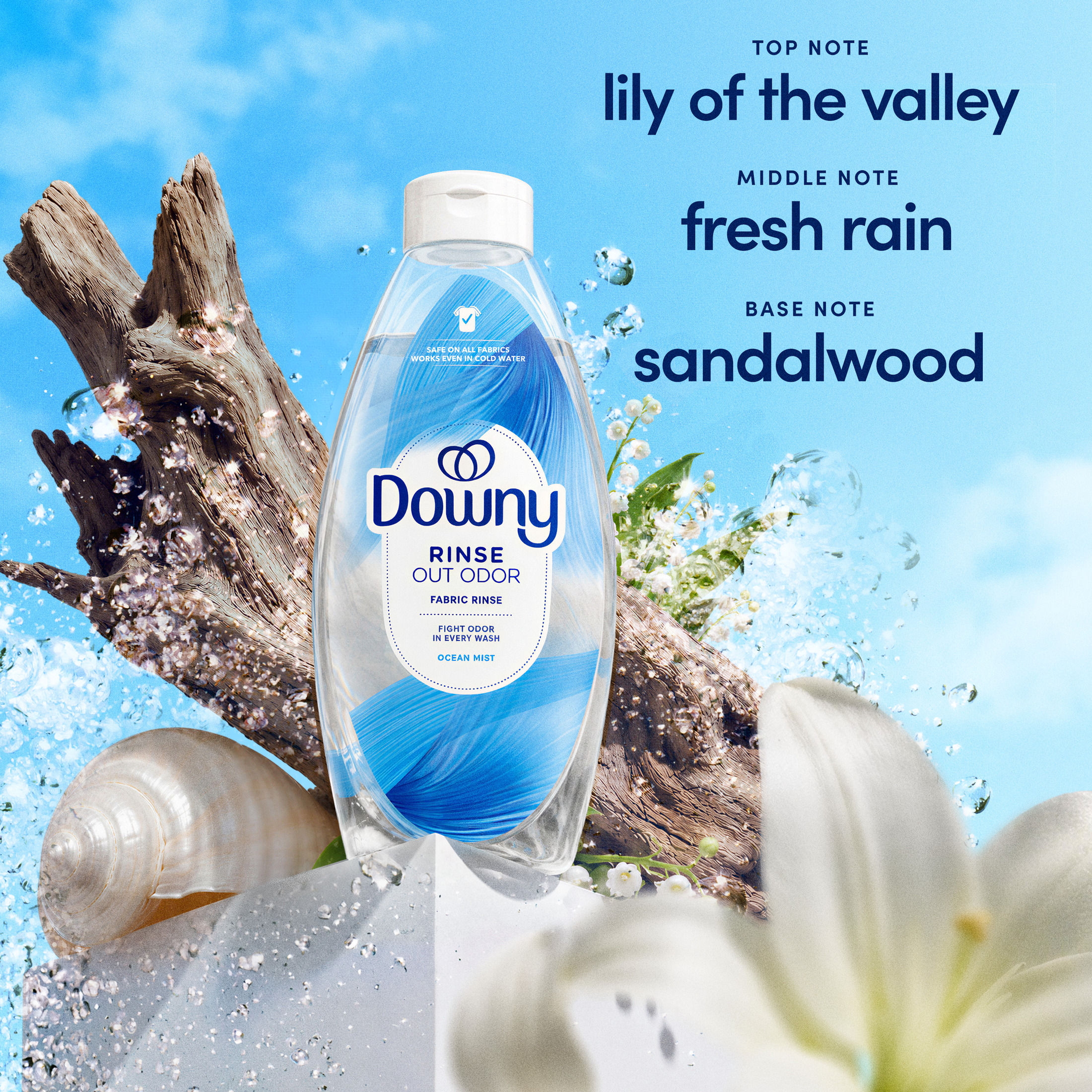 Downy Rinse Laundry Odor Remover, Ocean Mist Scent photo 4