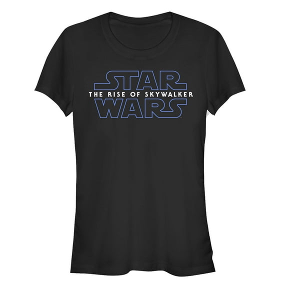 Junior's Star Wars: The Rise of Skywalker Classic Logo Graphic Tee Black Medium