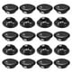 thumbnail image 1 of Uxcell Paquete de 20 Respiraderos de Soffit Circulares, 25mm/0.98 Pulgadas de Malla de Ventilación Redonda de Acero Inoxidable para Baño Hogar/ Oficina/Cocina/Armario/Guardarropa [Negro], 1 of 7