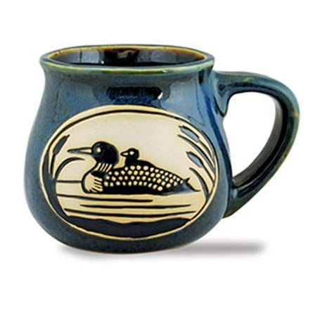 Cape Shore Bean Pot Coffee Tea Mug Cup, Loon Gifts for Birthday Christmas, 16 Oz