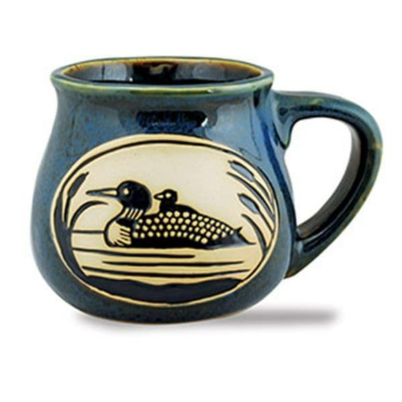 Cape Shore Bean Pot Coffee Tea Mug Cup, Loon Gifts for Birthday Christmas, 16 Oz
