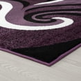 thumbnail image 3 of Luxe Weavers Purple Swirls Modern Abstract Area Rug 6x9, 3 of 7