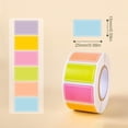 thumbnail image 2 of 1 Roll 500Pcs Label Stickers, Removable Self-Adhesive Food Storage Labels, Waterproof Colorful Name Tag Notes for Office School Home 1x0.6", 2 of 9